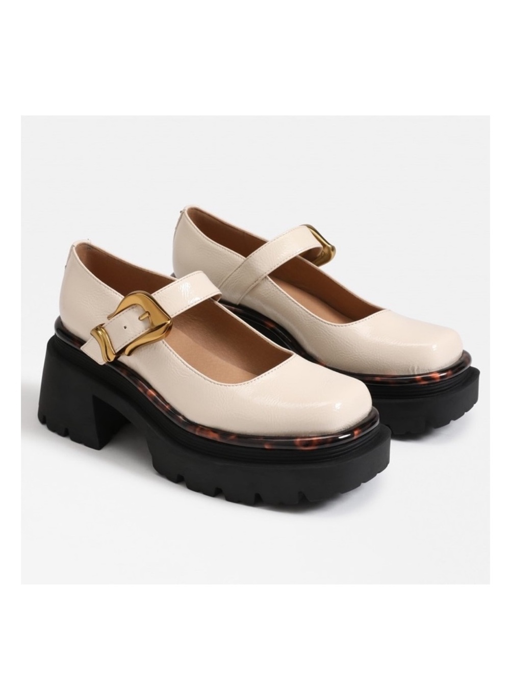 NWT Circus NY by Sam Edelman Nellie Mary Jane Loafer Vanilla Bean Sz 9,5